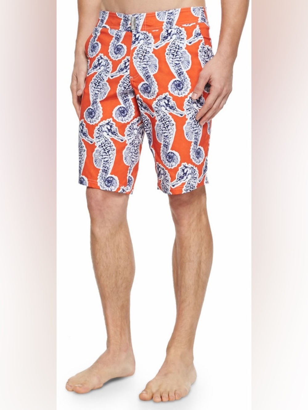 VILEBREQUIN Meia Seahorse Print Board Shorts Orange (M2)